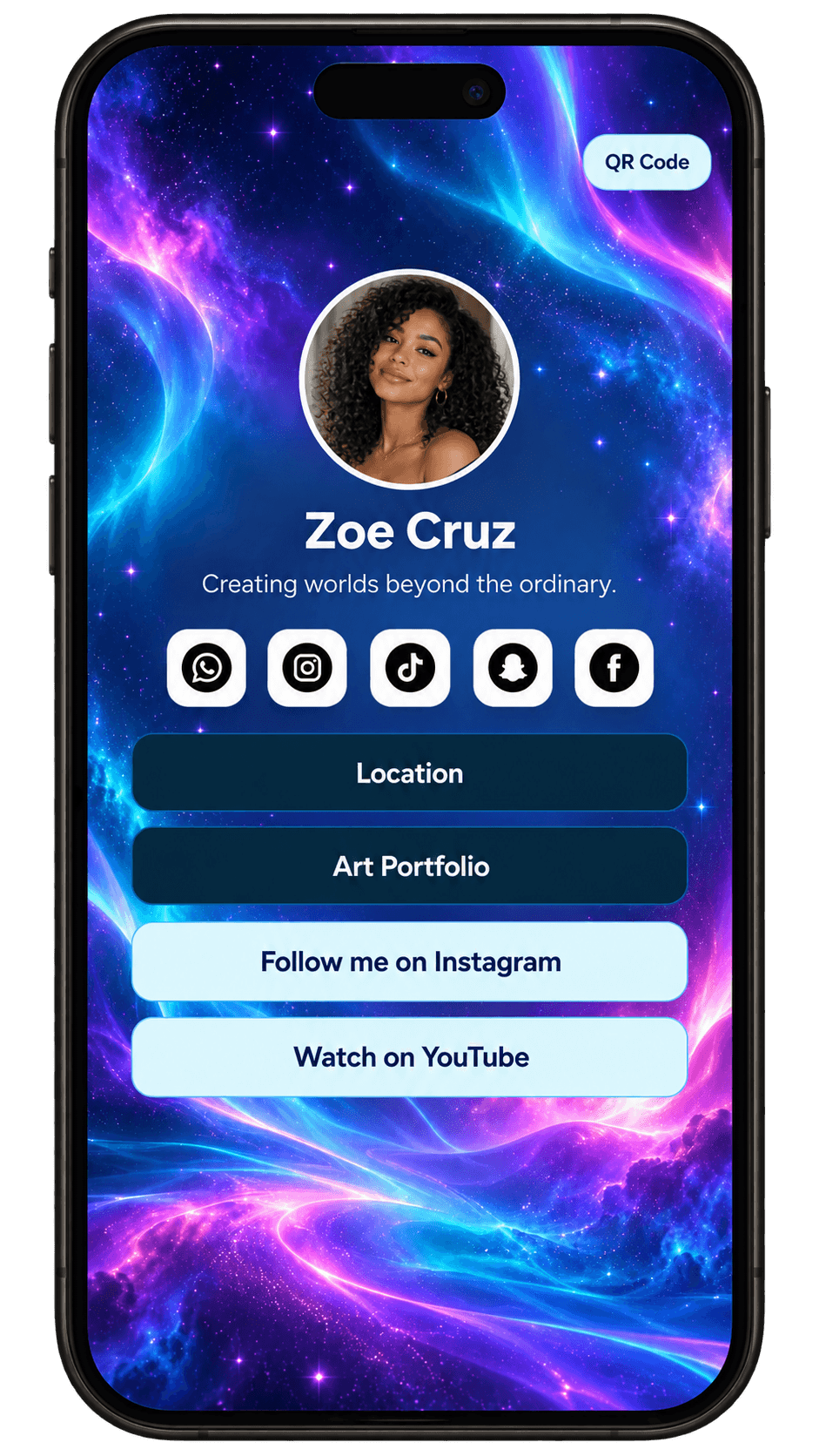 Cosmic Glow theme preview